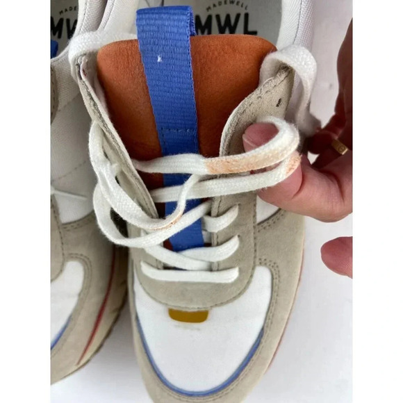 Madewell Kickoff Trainer Sneakers Colorblock Leather & Suede Womens 10 Mens 8.5 - Picture 9 of 12